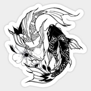 Flower Koi Sticker